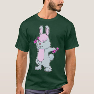 Bunny Fitness Dumbbell T-Shirt