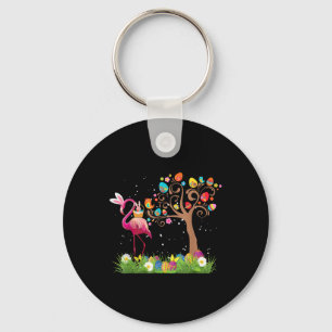 Bunny Flamingo Easter 2021 Cute Flamingo Lovers Key Ring