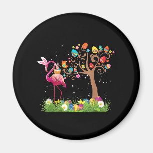 Bunny Flamingo Easter 2021 Cute Flamingo Lovers Magnet