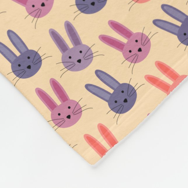 Bunny Fleece Blanket (Corner)