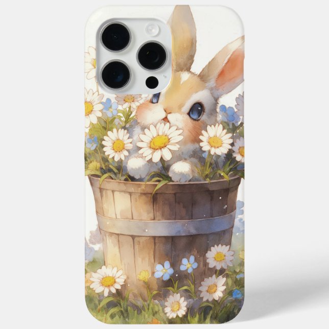 Bunny Flower Hiding Place Case-Mate iPhone Case (Back)