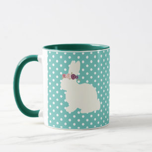 Bunny Flower Painting Bouquet Coffee Mug