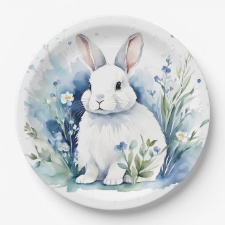 bunny for Easter Paper Plate