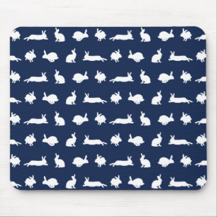 Bunny Frenzy Mousemat (Navy)