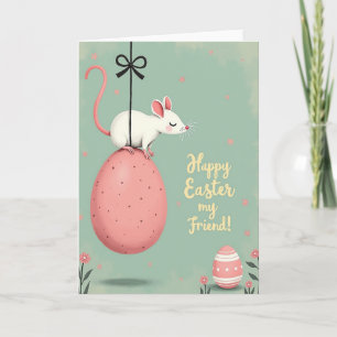 Bunny Friend Easter Day Card