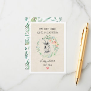 Bunny Friend Kids Easter Cards