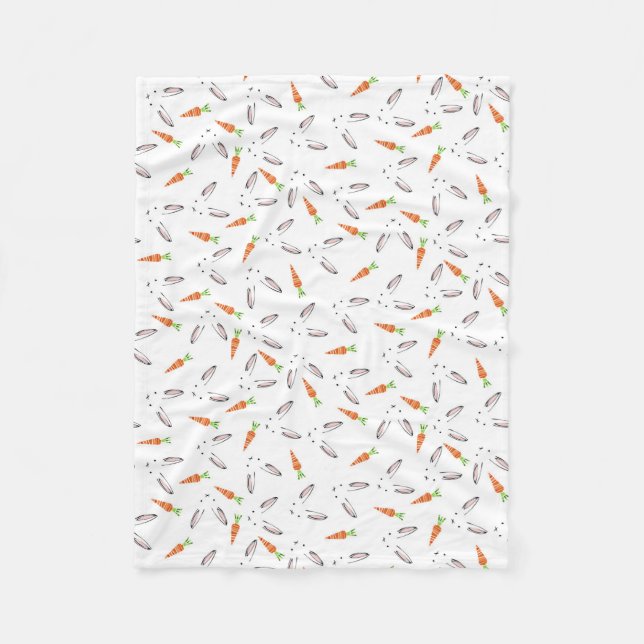 Bunny Fun Fleece Blanket (Front)