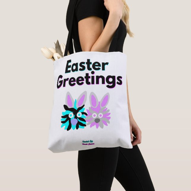 Bunny Fuzzies All-Over-Print Tote Bag (Close Up)