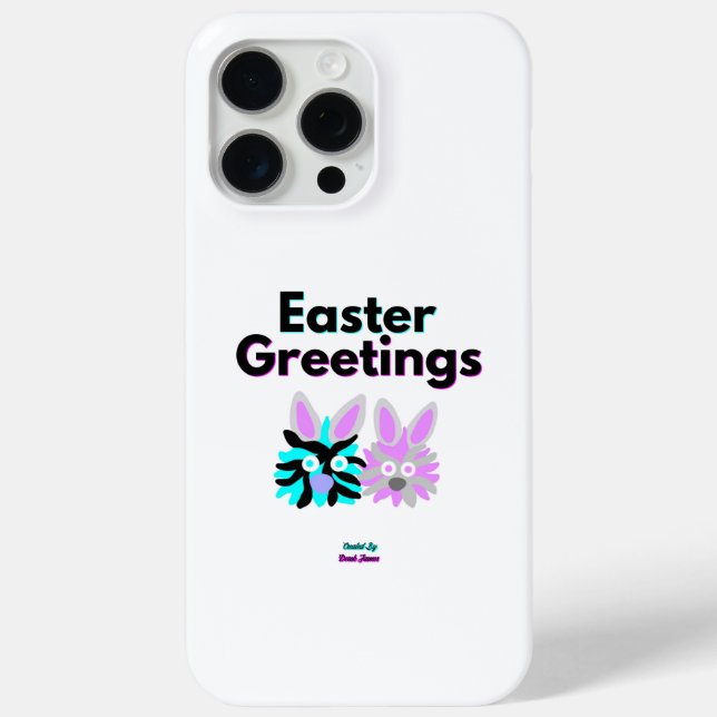Bunny Fuzzies Apple iPhone 15 Pro Max Case (Back)