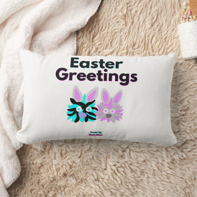 Bunny Fuzzies Lumbar Pillow (Blanket)