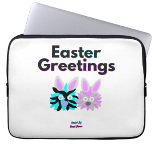 Bunny Fuzzies Neoprene Laptop Sleeve