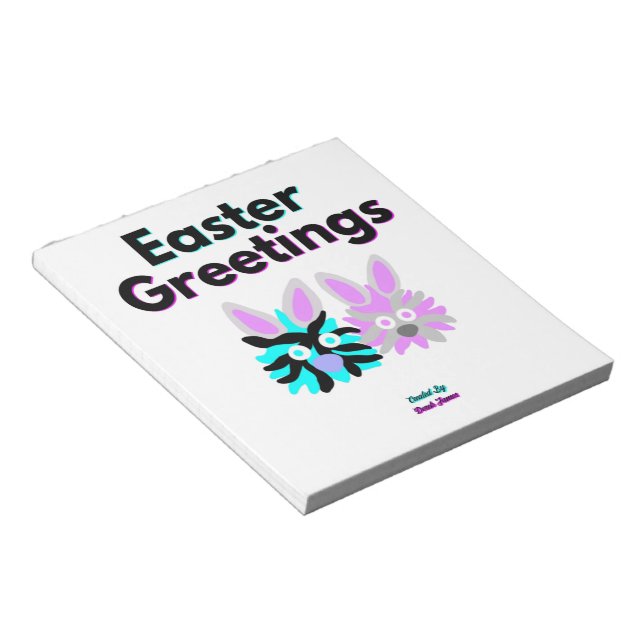 Bunny Fuzzies Notepad (Angled)