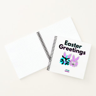 Bunny Fuzzies Spiral Notebook (21.6 cm x 21.6 cm)