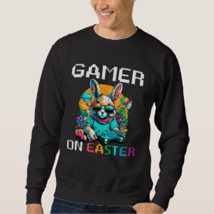 Bunny Game Controller Easter Day Gamer Easter  For Sweatshirt