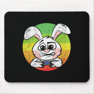 Bunny Gaming Easter Egg Hunting Video-game Control Mouse Pad