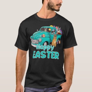 Bunny German Shepherd happy easter day truck dog m T-Shirt