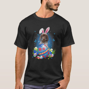 Bunny German Shorthaired Pointer With Egg Basket E T-Shirt