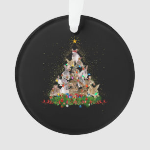Bunny Gift   Bunny Rabbit Christmas Tree Beautiful Ornament