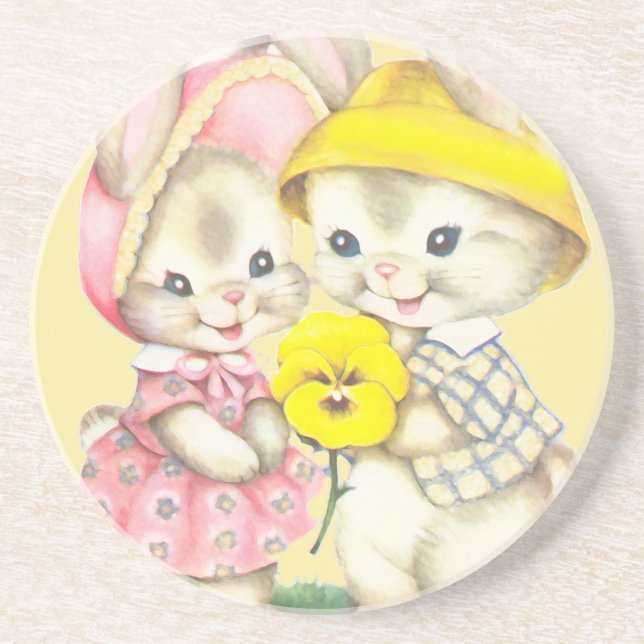 Bunny Girl+Boy Coaster (Front)