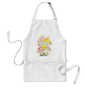 Bunny Girl+Boy Standard Apron