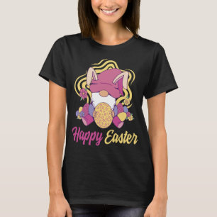 Bunny Gnome Easter Egg Happy Easter Outfit Easter T-Shirt