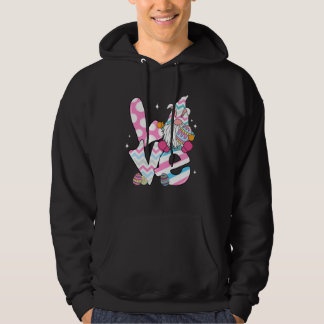 Bunny Gnome Love Happy Easter Day For Kids Girls W Hoodie