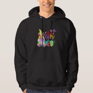 Bunny Gnome Rabbit Eggs Hunting Funny Happy Easter Hoodie