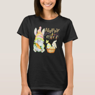 Bunny Gnome Rabbit Eggs Hunting Happy Easter Day C T-Shirt