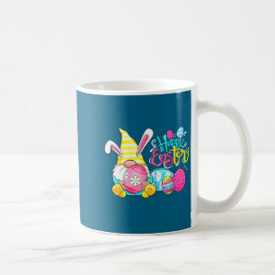 Bunny Gnome Rabbit Eggs Hunting Happy Easter Day Coffee Mug