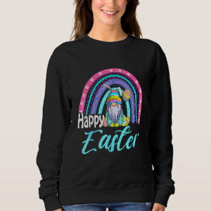 Bunny Gnome Rabbit Eggs Hunting Happy Easter Day F Sweatshirt