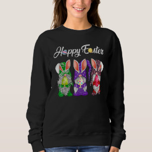 Bunny Gnome Rabbit Eggs Hunting Happy Easter Day F Sweatshirt