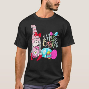 Bunny Gnome Rabbit Eggs Hunting Happy Easter Day F T-Shirt