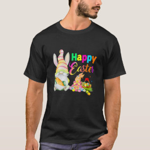 Bunny Gnome Rabbit Eggs Hunting Happy Easter Day F T-Shirt