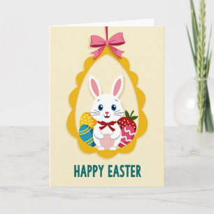 Bunny Happy Easter Card