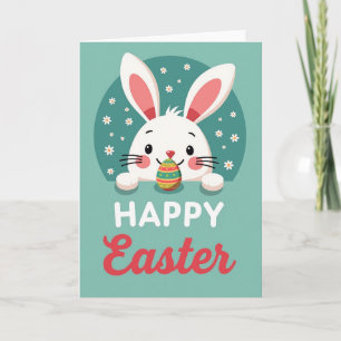 Bunny Happy Easter Day Card