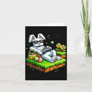 Bunny Happy Easter Day Egg Video Game Gift Men Boy Card