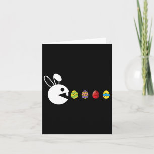 Bunny Happy Easter Egg Hunting Video-game Gamer  Card