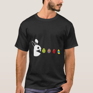 Bunny Happy Easter Egg Hunting Video-game Gamer  T-Shirt