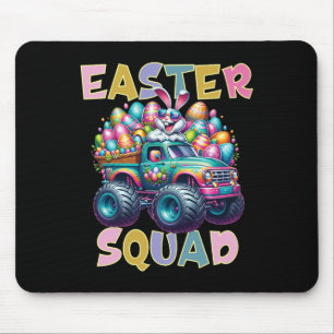 Bunny Happy Easter Monster Truck Lovers Egg Huntin Mouse Pad