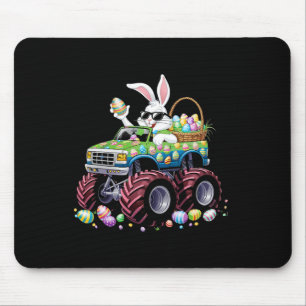 Bunny Happy Easter Monster Truck Lovers Kids Boys Mouse Pad
