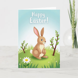 Bunny Happy Springtime Season Card