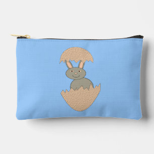 Bunny Hatching from Egg Weird Accessory Pouch