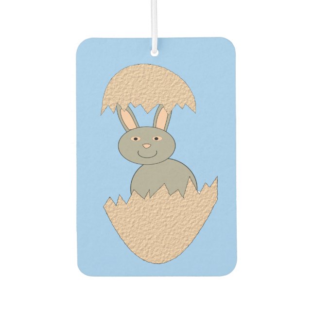 Bunny Hatching from Egg Weird Air Freshener (Front)