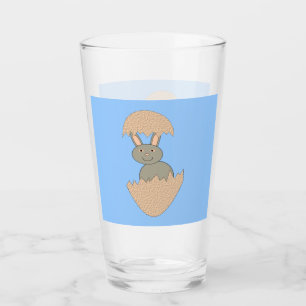 Bunny Hatching from Egg Weird Glass
