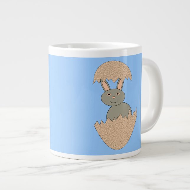 Bunny Hatching from Egg Weird Mug (Front Right)