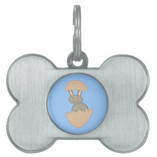 Bunny Hatching from Egg Weird Pet Tag