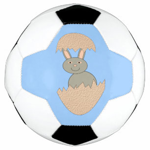 Bunny Hatching from Egg Weird Soccer Ball