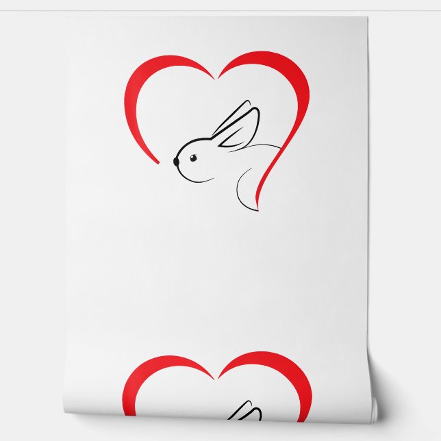 Bunny Heart - Rabbit  Wallpaper (Unrolling)