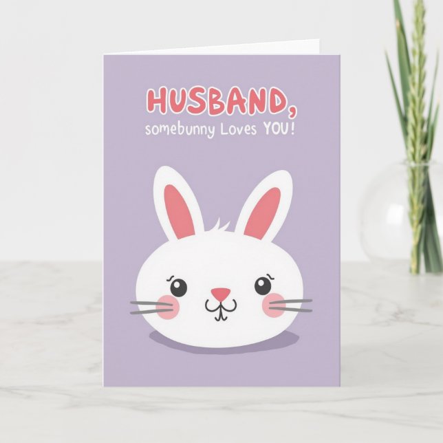 Bunny Heartfelt Message Card (Front)
