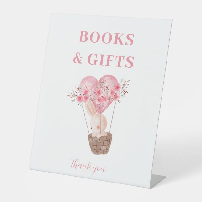 Bunny Hearts Little Valentine Books & Gifts Sign (Front)